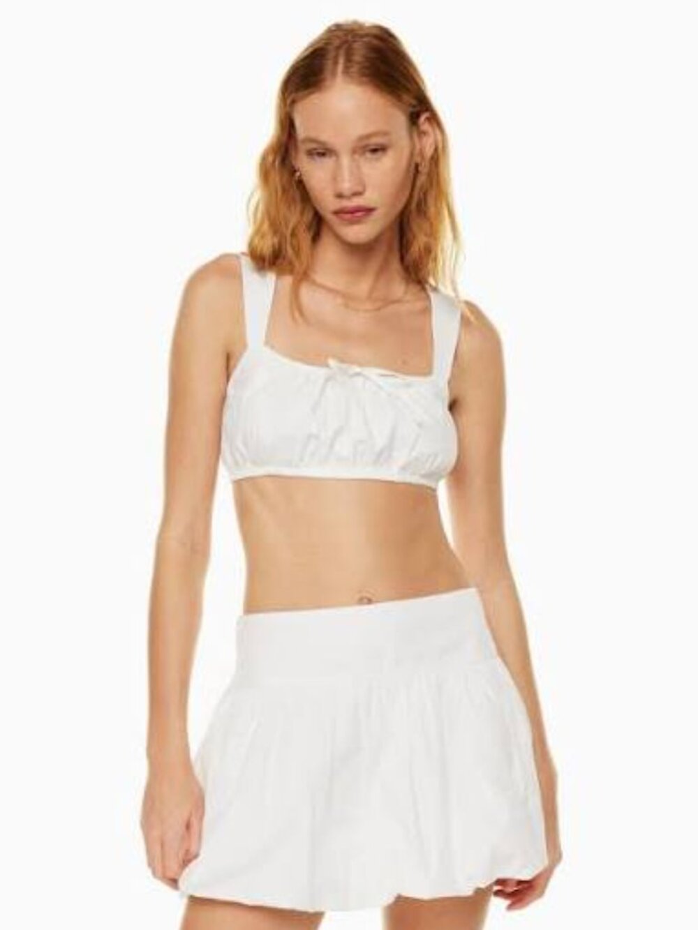 NWT Aritzia Sunday Best Martine LIGHT PINK Crop Top, Large